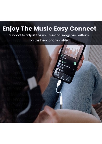 Naylon 3.5mm Aux Kablosu Adaptörü iPhone 14 13 12 Pro Adaptör Kulaklık Konektörü Mini Ses Ayırıcı Ios 14 Üstü Adaptör (Yurt Dışından) fiyatları