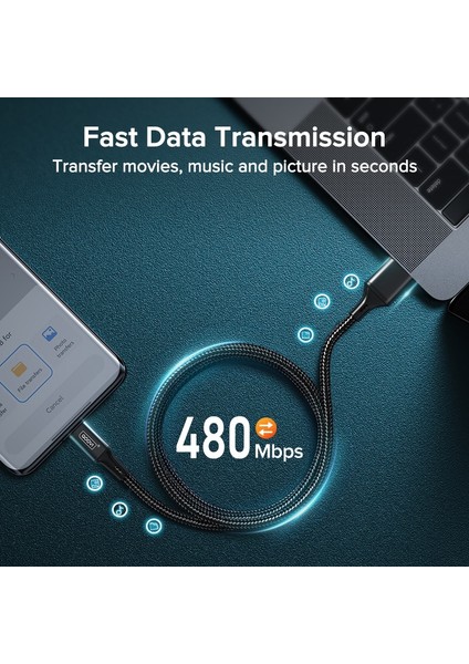 Qoovı 3A USB C Tipi Kablo Hızlı Şarj Kablosu Xiaomi MI11 Samsung S21 A71 Huawei Hızlı Şarj Kablosu Kablosu iPhone 13 12 Pro (Yurt Dışından) fırsatları
