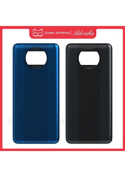 Advaka Plastik Pil Konut Kapak Arka Arka Kapı Kasa Değiştirme Xiaomi Poco X3 Telefon Aksesuar Onarımı (Yurt Dışından)