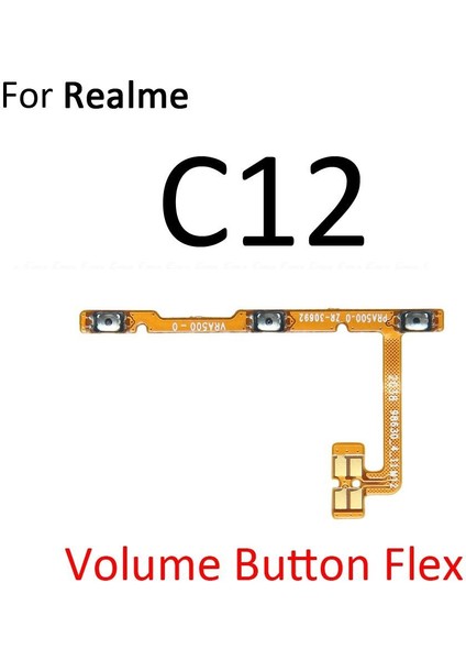 Güç Açık Kapalı Sessiz Anahtarı Kontrol Tuşu Ses Düğmesi Flex Kablo Oppo Realme Için C2 C3 Küresel C11 C12 C15 C17 C25 C25S (Yurt Dışından)