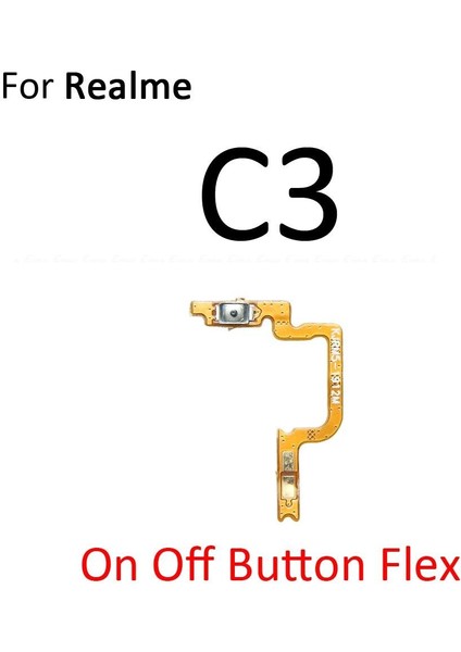 Güç Açık Kapalı Sessiz Anahtarı Kontrol Tuşu Ses Düğmesi Flex Kablo Oppo Realme Için C2 C3 Küresel C11 C12 C15 C17 C25 C25S (Yurt Dışından)