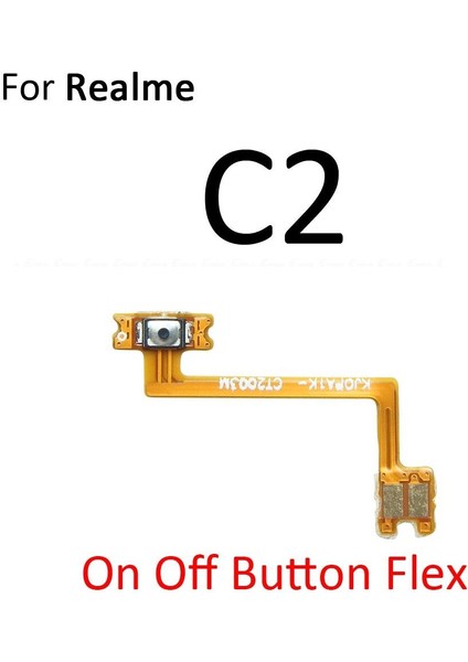 Güç Açık Kapalı Sessiz Anahtarı Kontrol Tuşu Ses Düğmesi Flex Kablo Oppo Realme Için C2 C3 Küresel C11 C12 C15 C17 C25 C25S (Yurt Dışından)