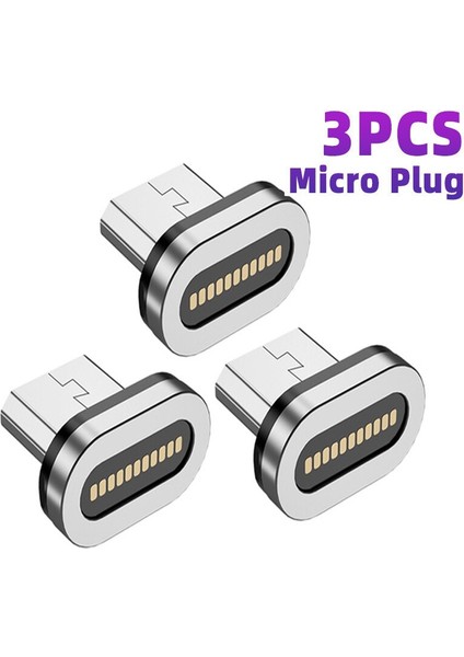 Adet Manyetik Fiş 11 Pin Bağlantı Noktası Hızlı Şarj Kablosu Fiş Adaptörü Mikro USB C Tipi Mıknatıs Konnektörü iphone Xiaomi Samsung (Yurt Dışından) fiyatları