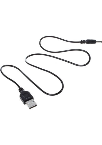 Adet 3.5mm x 1.3mm Siyah USB Kablosu Şarj Kablosu Temini (Yurt Dışından)