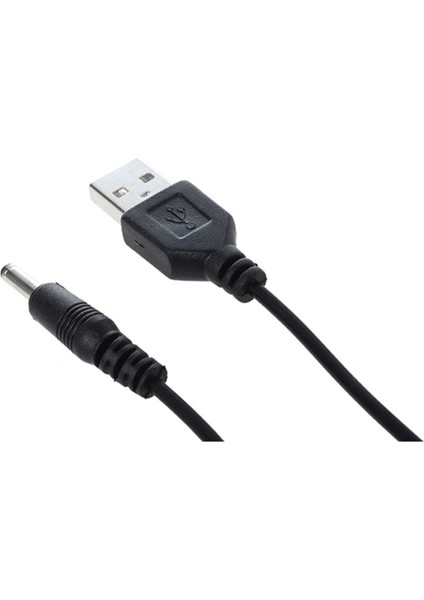 Adet 3.5mm x 1.3mm Siyah USB Kablosu Şarj Kablosu Temini (Yurt Dışından)