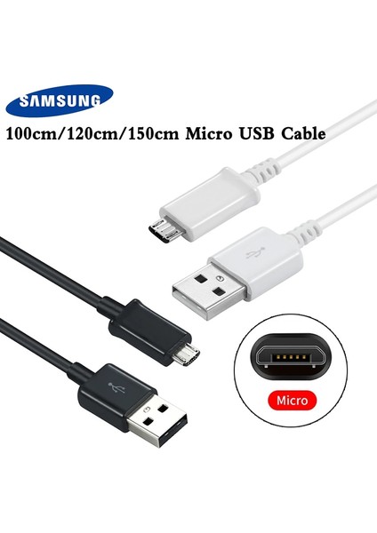 Orijinal Samsung Mikro USB Kablosu 2A Hızlı Şarj Veri Hattı Galaxy S6 S7 Kenar Note4 J6 J7 A9 Xiaomi/tablet/telefon Şarj Kablosu (Yurt Dışından)
