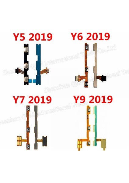 Huawei Y5 Y6 Y7 Y9 2019 Güç Açık Kapalı Ses Anahtarı Yan Düğme Anahtarı Flex Kablo Yedek Parçaları (Yurt Dışından)