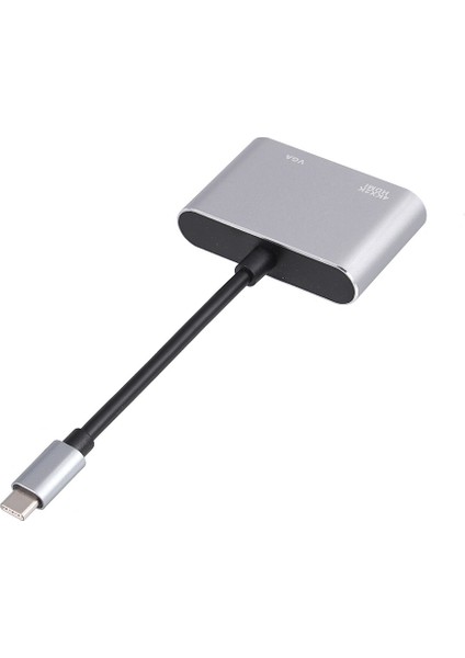 USB 3.1 Tip C - VGA Çoklu Bağlantı Noktası Adaptörü USB C - HDMI 4K UHD Dönüştürücü Bağlantı Noktası Hub (Yurt Dışından) indirimleri