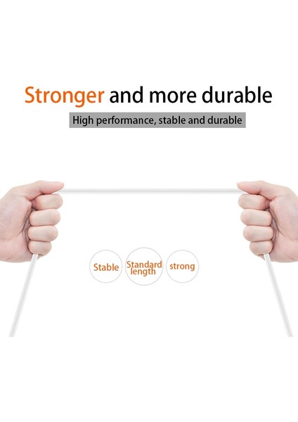 Tip C USB Kablosu Tip-C Şarj Kablosu Samsung Xiaomi Için Usbc Kablosu 2.4A Şarj USB C Sync Tel Android Telefon 1 M (Yurt Dışından)