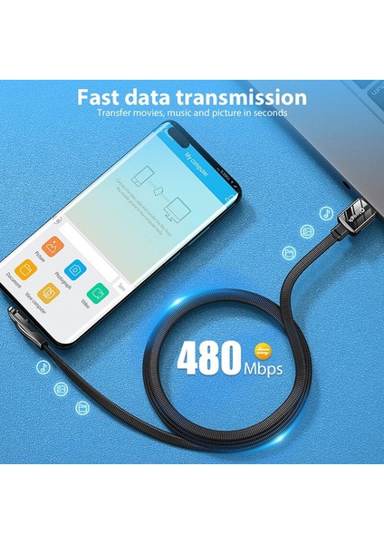 Elough 6A USB C Tipi Kablo Huawei Mate P40 Pro 66 W Hızlı Şarj Samsung Xiaomi Telefon Şarj Cihazı Oyun USB C Kablosu Veri Kablosu (Yurt Dışından) fırsatları