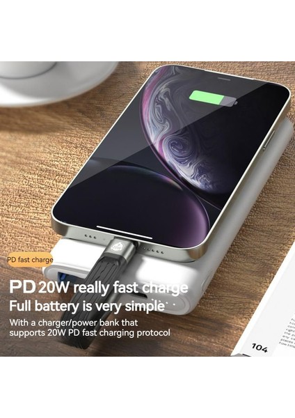 Gu USB Hızlı Şarj Veri Kablosu PD20W Taşınabilir Kısa Şarj Hattı Iphone x Se 11 12 13 Pro Max Için Uyumlu (Yurt Dışından) modelleri