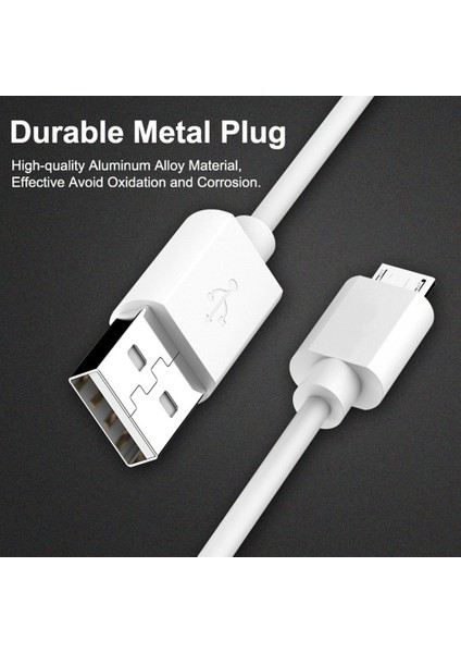 Telefon USB Mikro Kabloları Için Mikro USB Kablosu Veri Senkronizasyon USB Şarj Kablosu (Yurt Dışından)