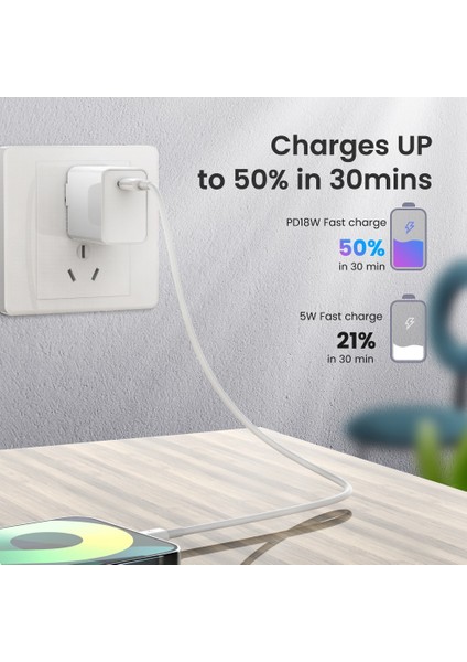 D8 Pd 20W USB C Kablosu iPhone 13 12 11 Pro Max Hızlı Şarj iPhone Için USB C Kablosu USB Tip C Kablo Veri Kablosu USB Şarj Cihazı (Yurt Dışından)