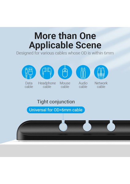 Vention Kablo Düzenleyici Silikon USB Kablo Sarıcı Tutucu Araç Yönetimi Klipleri Veri Kulaklık Kulaklık Fare Tel Organizatör (Yurt Dışından) fırsatları