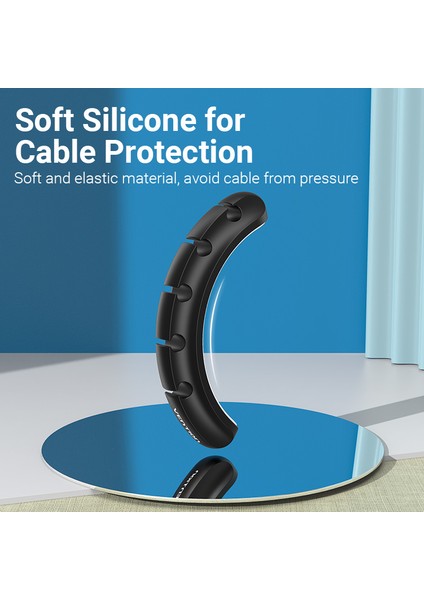 Vention Kablo Düzenleyici Silikon USB Kablo Sarıcı Tutucu Araç Yönetimi Klipleri Veri Kulaklık Kulaklık Fare Tel Organizatör (Yurt Dışından) indirimleri