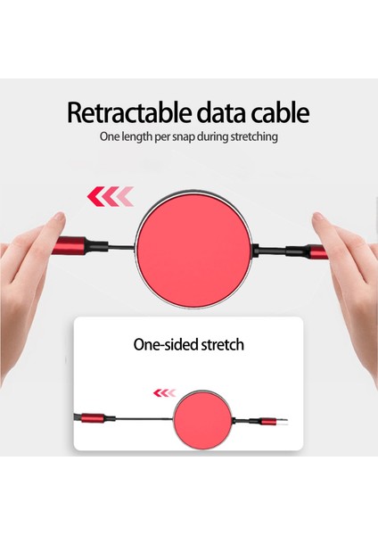 Şarj Kablosu 3'ü 1 Arada Parazit Önleyici Bir Sürüklenen Üç Veri Kablosu (Yurt Dışından) fiyatları