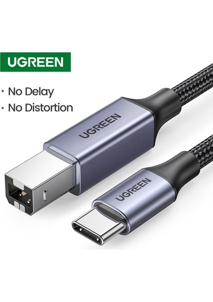 Ugreen USB C Yazıcı Kablosu, USB Tip C - USB 2.0 Tip B Yazıcı Tarayıcı Kablosu Kablosu Brother, Hp, Canon, Lexmark, Epson, Dell, Xerox, Samsung Vb. ve Piyano, Dac Için Yüksek Hız (Yurt Dışından)