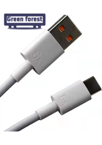 Yeşil Orman Şarj Kablosu Sabit Çıkışlı Tip-C Cep Telefonu Şarj Kablosu (Yurt Dışından) modelleri