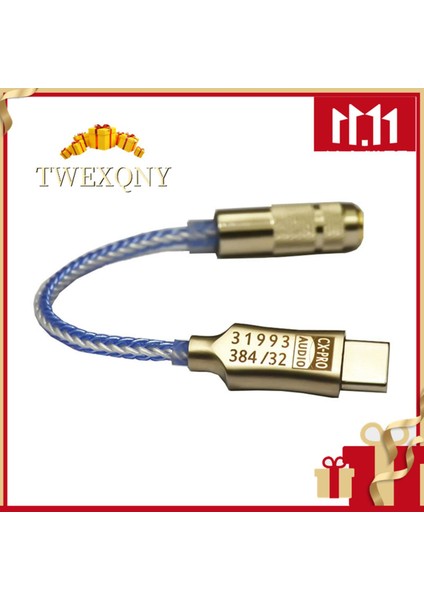 Twexqny-Type-C 3.5mm Hifi Dijital Kulaklık Amplifikatörü CX31993 Çip Çözme Dac Ses Çözme Kablosu Android WIN10 Için (Yurt Dışından)