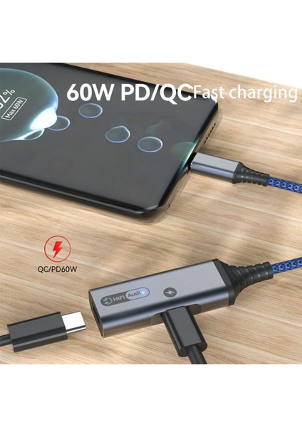 Huaweı-Gray Için USB Tip C - 3,5 mm Kulaklık ve Şarj Adaptörü (Yurt Dışından) fırsatları