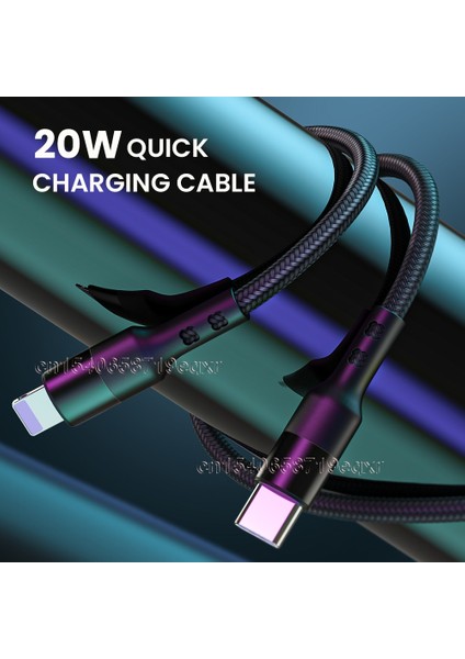 Pd 20W USB C Hızlı Şarj Şarj Aleti Kablosu iPhone 14 13 12 11 Pro Max Xs Xr 8 Artı Hızlı Şarj USB Tipi C Veri Kablosu 0.3/1/2m (Yurt Dışından)