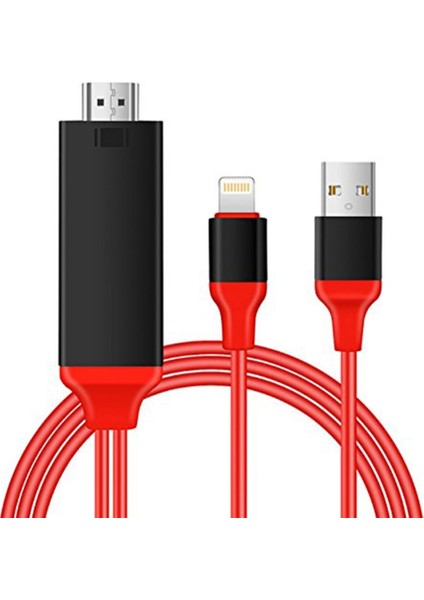 Iphone, Ipad, Ipod Için 1080P Lightning - HDMI Kablosu Lightning Dijital Av - HDMI Adaptörü (Yurt Dışından)