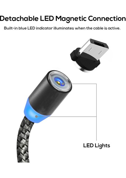 Acgicea Manyetik USB Kablosu iPhone Xr Xs Max x 8 7 6 6s Artı 5s Se Hızlı Şarj Cep Telefonu Kablosu Mıknatıslı Şarj Cihazı Tel Kablosu (Yurt Dışından) indirimleri