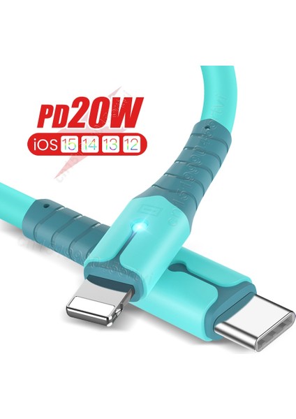 Pd 20W Hızlı Şarj USB Kablosu iPhone 14 13 12 11 Pro Max USB Tip C - 8-Pin Kablo iPhone USB Veri Kablosu Şarj Kablosu 2 M (Yurt Dışından)