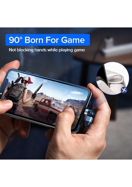Getıhu Manyetik Tip C Mikro USB Kablosu Hızlı Şarj Telefon Mıknatıs Şarj Cihazı iPhone 12 11 7 Huawei Xiaomi Mi Samsung Lg One Plus (Yurt Dışından)