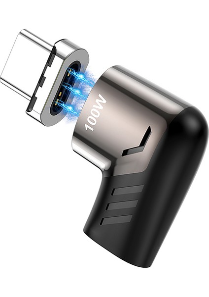 Kuulaa 100W USB Tip C Manyetik Adaptör Tip-C Erkek USB C Dişi Mıknatıs Konektörü Mackbook Pro Huawei Için (Yurt Dışından)