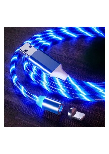 Glow LED Aydınlatma Hızlı Şarj Manyetik USB Tip C Kablo Manyetik Kablo USB Mikro Şarj Kablosu Tel iPhone Huawei Samsung Için (Yurt Dışından) indirimleri