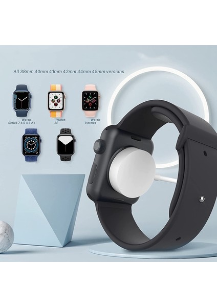 Apple Watch Şarj Aleti Için Usb-C Kablosu, Iwatch Şarj Aleti Için Manyetik Hızlı Şarj Kablosu Kablosu, Seri 7/6 /5/4 /3/2 /1/se Için (Yurt Dışından)