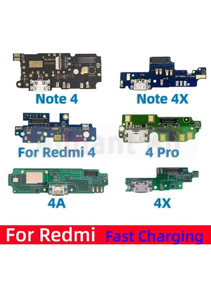Orijinal Xiaomi Redmi Için Not 4 4A 4x Pro Prime Küresel Hızlı Şarj USB Şarj Aleti Kurulu Bağlantı Noktası Konektörü Mic Dock Flex Kablo (Yurt Dışından)