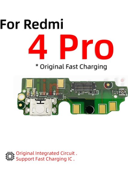 Orijinal Xiaomi Redmi Için Not 4 4A 4x Pro Prime Küresel Hızlı Şarj USB Şarj Aleti Kurulu Bağlantı Noktası Konektörü Mic Dock Flex Kablo (Yurt Dışından) modelleri