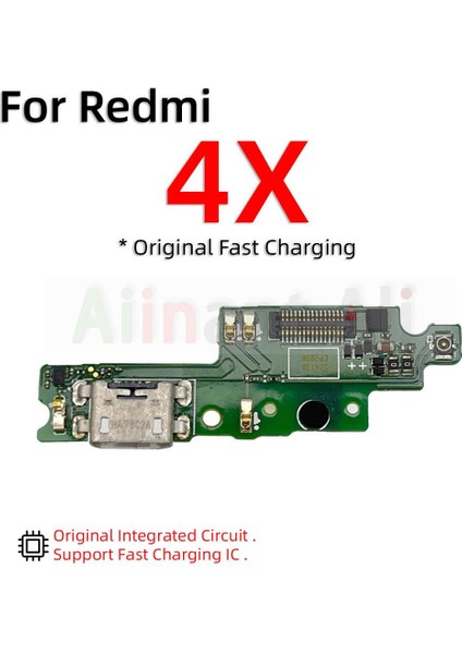 Orijinal Xiaomi Redmi Için Not 4 4A 4x Pro Prime Küresel Hızlı Şarj USB Şarj Aleti Kurulu Bağlantı Noktası Konektörü Mic Dock Flex Kablo (Yurt Dışından) indirimleri