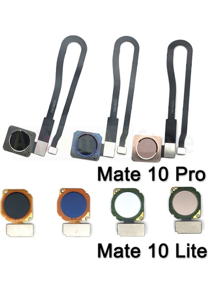 Orijinal Arka Ana Düğme Anahtar Bağlantısı Dokunmatik Kımlık Tarayıcı Parmak Izi Sensörü Flex Kablo Şerit Huawei Mate 10 Lite Pro (Yurt Dışından)