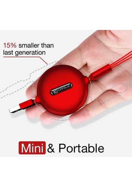 3'ü 1 Arada Geri Çekilebilir USB Kablosu Hızlı Şarj Cihazı 3A Veri Kablosu Kablosu Tel C Tipi Mikro Ios, Samsung iPhone Huawei Xiaomi Için (Yurt Dışından)