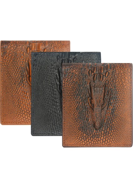 Yfashion Moda Klasik Desen Erkek Pu Deri Kısa Cüzdan Bifold Büyük Kapasiteli Sikke Çanta Renk (Yurt Dışından) indirimleri