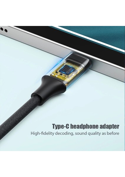 [tip-C Için]bluetooth]bluewow 09U Tip C - 3,5 mm Adaptör Jsaux Aux USB C - 3,5 mm Kulaklık Jakı Adaptörü Ses Kablosu Için Xiaomi Mi iPad Pro Samsung Galaxy S20 (Yurt Dışından)