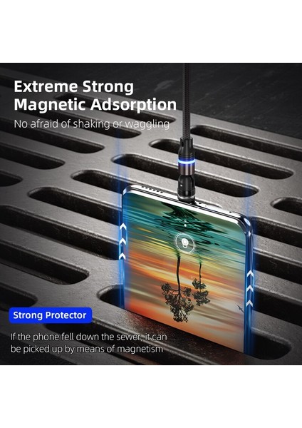 3A Hızlı Şarj 540 Derece Döndür Manyetik Kablo Veri Iletim Kablosu 5pin Mıknatıslı Fiş Şarj Cihazı Cep Telefonu Aksesuarları (Yurt Dışından) indirimleri