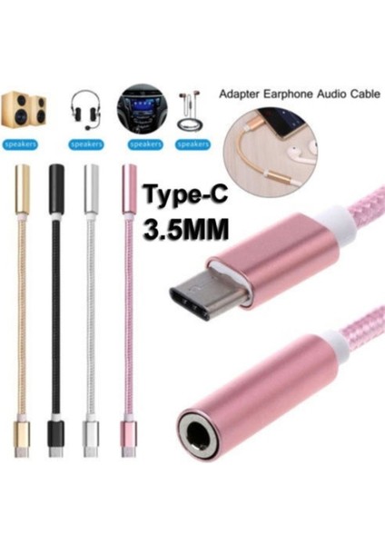 3.5mm Kulaklık Kulaklık USB C Tipi Şarj Aleti Erkek Dönüştürücü Adaptör - Bağlantı Kablosu Ses Kablosu Xiaomi Için Huawei Için Samsung Için (Yurt Dışından) fiyatları