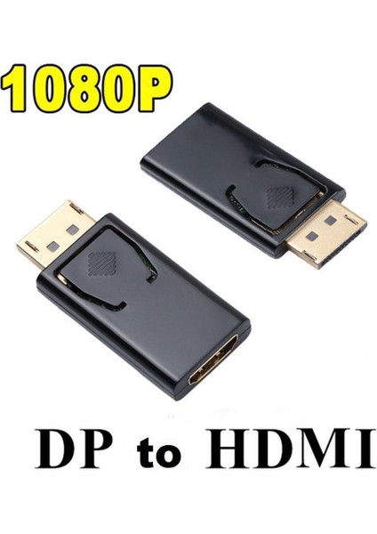 Hdtv Pc Için Dp Erkek - HDMI Dişi Düz Adaptör Konnektör Dönüştürücü (Yurt Dışından)