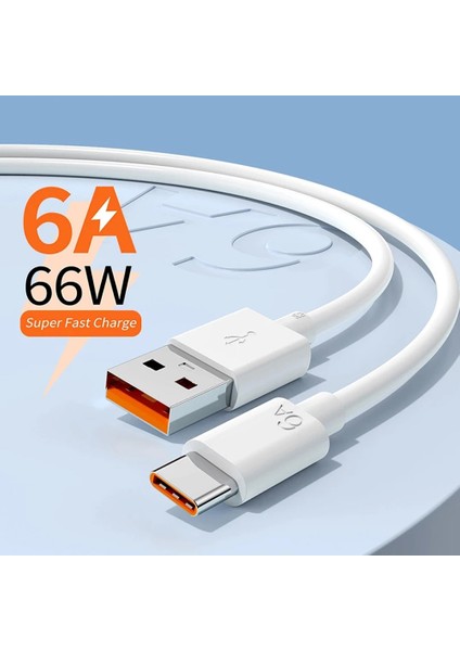 Lovebay 6A Tip C Kablo 66W Hızlı Şarj Kablosu Kablosu Kablosu 1/1.5/2m iPhone 13 Pro Max 11 12 Xiaomi Redmi Huawei Samsung S21 (Yurt Dışından)