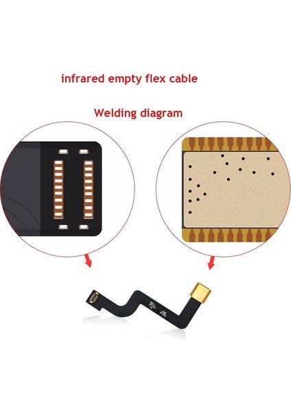 IPhone X-11 12 Pro Max Kızılötesi Uygun Yedek Boş Flex Kablo Ön Kamera Yüz Kimliği Nokta Vuruşlu Projektör Onarımı (Yurt Dışından)
