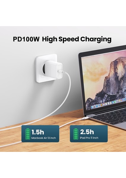 100W USB C - USB C Tipi Kablo Pd Hızlı Şarj Veri Kablosu Huawei P30 Samsung Xiaomi Telefon Veri Hattı Hızlı Şarj Aksesuarları (Yurt Dışından)