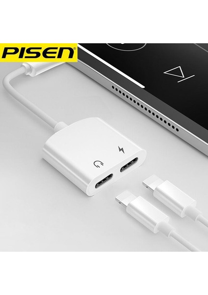 3.5mm Ikisi Bir Arada Adaptör IPHONE12 Kulaklık Adaptör Kablosu Cep Telefonu Canlı Ses Kartı Dönüştürücü (Yurt Dışından) modelleri