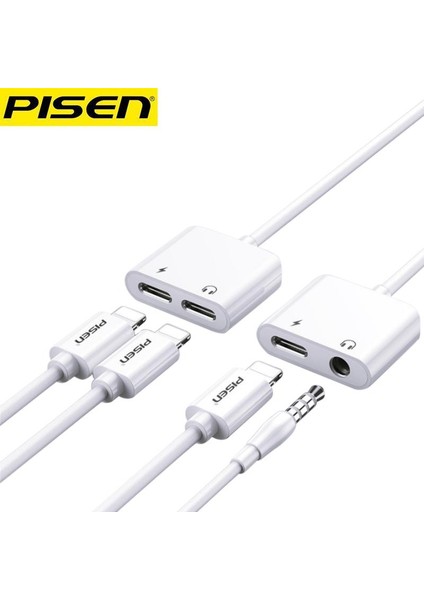 3.5mm Ikisi Bir Arada Adaptör IPHONE12 Kulaklık Adaptör Kablosu Cep Telefonu Canlı Ses Kartı Dönüştürücü (Yurt Dışından) fırsatları