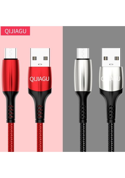 Qıjıagu Hızlı Şarj Microusb Mikro Teyp C USB Kablosu Şarj Cihazı Tarih Kablo Tel Samsung-Huawei-Xiaomi Kordon Telefon (Yurt Dışından)