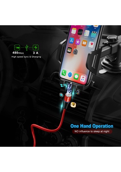Olaf 3A Hızlı Şarj Manyetik Mikro USB C Tipi Kablo Şarj Cihazı iPhone 6 7 8 Artı x Xr Xs Max Cep Telefonu Şarj Usbc Kablosu (Yurt Dışından)