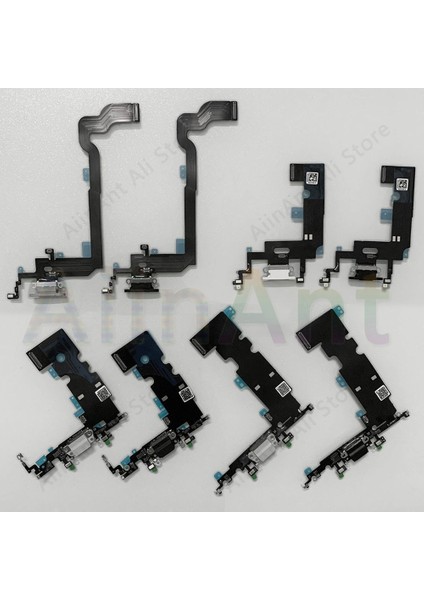 Aiinant Orijinal USB Girişli Şarj Cihazı Yuva Konnektörü Mikrofon Esnek Şarj Kablosu iPhone 7 8 Artı Xs Max x Xr Dock Şarj Esnek (Yurt Dışından)